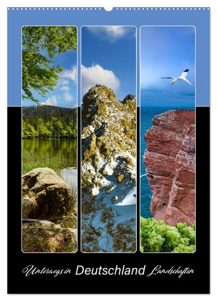 Unterwegs in Deutschland Landschaften (Wandkalender 2026 DIN A2 hoch) CALVENDO Monatskalender