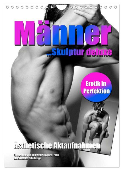 Männer... Skulptur deluxe (Wandkalender 2026 DIN A4 hoch) CALVENDO Monatskalender