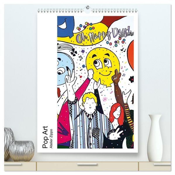 Pop Art - Atelier Zippo (hochwertiger Premium Wandkalender 2026 DIN A2 hoch) Kunstdruck in Hochglanz