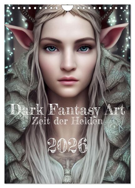 Dark Fantasy Art - Zeit der Helden (Wandkalender 2026 DIN A4 hoch) CALVENDO Monatskalender
