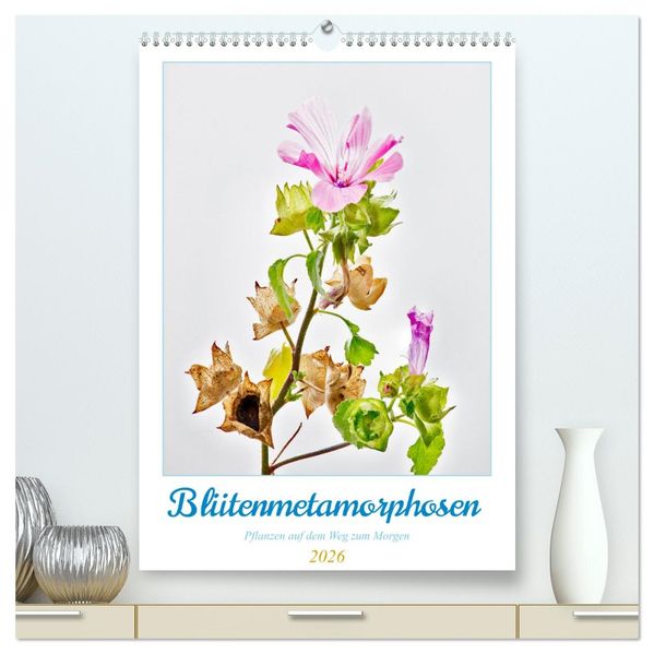 Blütenmetamorphosen (hochwertiger Premium Wandkalender 2026 DIN A2 hoch) Kunstdruck in Hochglanz