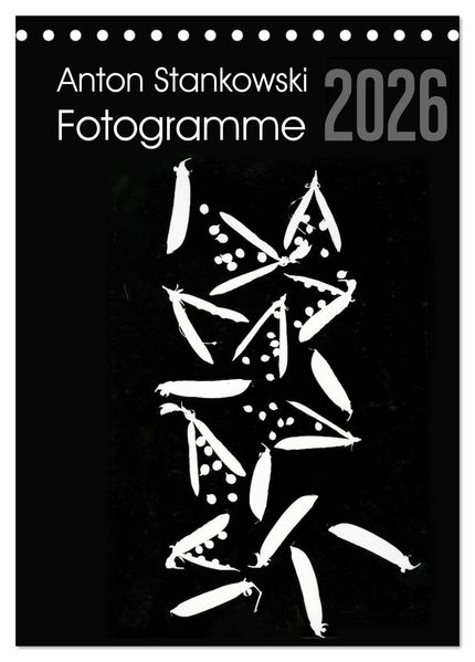 Anton Stankowski Fotogramme (Tischkalender 2026 DIN A5 hoch) CALVENDO Monatskalender