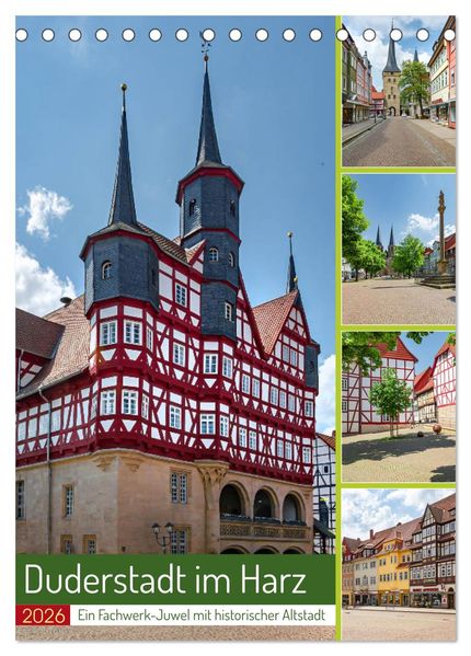 Duderstadt am Harz (Tischkalender 2026 DIN A5 hoch) CALVENDO Monatskalender