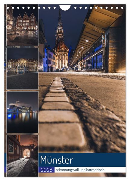 Münster - stimmungsvoll und harmonisch (Wandkalender 2026 DIN A4 hoch) CALVENDO Monatskalender