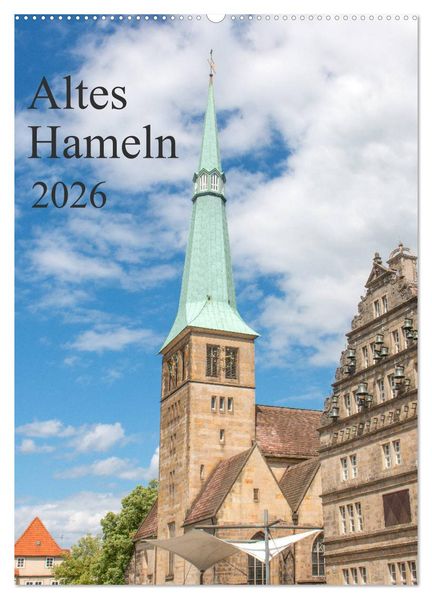 Altes Hameln (Wandkalender 2026 DIN A2 hoch) CALVENDO Monatskalender