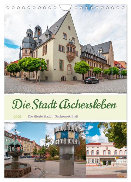 Die Stadt Aschersleben (Wandkalender 2026 DIN A4 hoch) CALVENDO Monatskalender