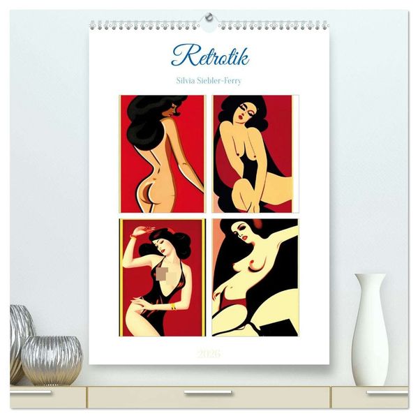 Retrotik (hochwertiger Premium Wandkalender 2026 DIN A2 hoch) Kunstdruck in Hochglanz