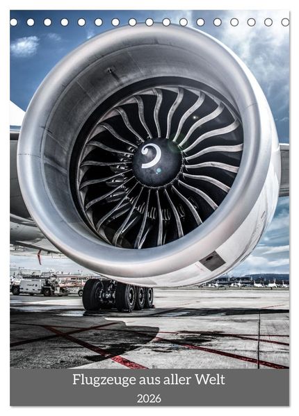 Flugzeuge aus aller Welt (Tischkalender 2026 DIN A5 hoch) CALVENDO Monatskalender