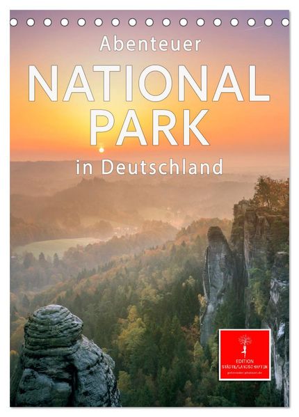 Abenteuer Nationalpark in Deutschland (Tischkalender 2026 DIN A5 hoch) CALVENDO Monatskalender