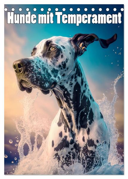 Hunde mit Temperament (Tischkalender 2026 DIN A5 hoch) CALVENDO Monatskalender