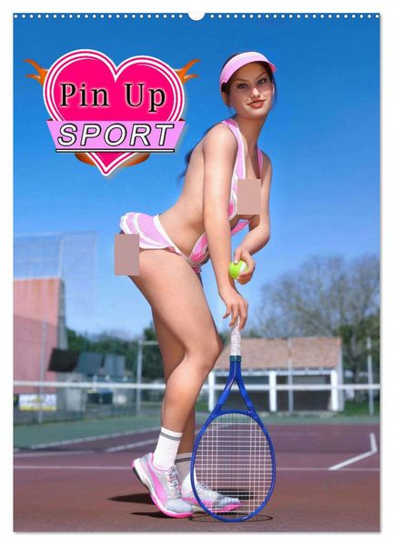 Pin Up Sport (Wandkalender 2026 DIN A2 hoch) CALVENDO Monatskalender