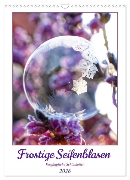 Frostige Seifenblasen (Wandkalender 2026 DIN A3 hoch) CALVENDO Monatskalender