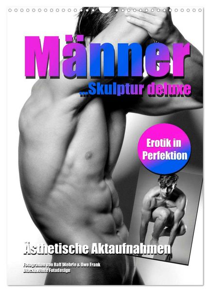 Männer... Skulptur deluxe (Wandkalender 2026 DIN A3 hoch) CALVENDO Monatskalender