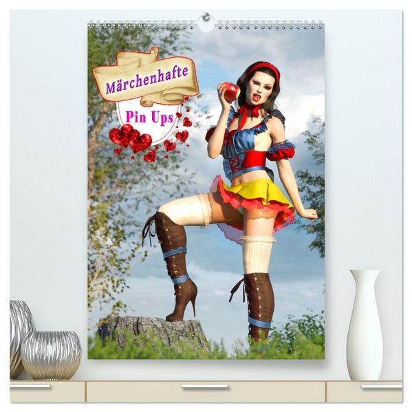 Märchenhafte Pin Ups (hochwertiger Premium Wandkalender 2026 DIN A2 hoch) Kunstdruck in Hochglanz