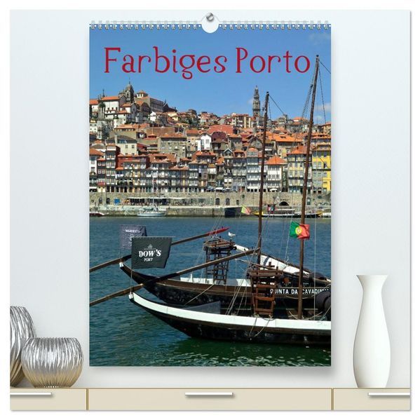 Farbiges Porto (hochwertiger Premium Wandkalender 2026 DIN A2 hoch) Kunstdruck in Hochglanz