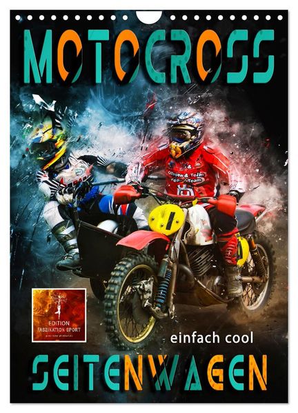 Motocross Seitenwagen - einfach cool (Wandkalender 2026 DIN A4 hoch) CALVENDO Monatskalender