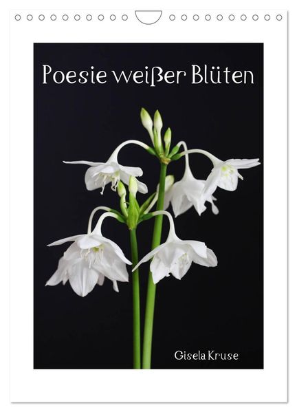 Poesie weißer Blüten (Wandkalender 2026 DIN A4 hoch) CALVENDO Monatskalender