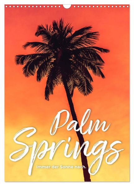 Palm Springs - Immer der Sonne nach. (Wandkalender 2026 DIN A3 hoch) CALVENDO Monatskalender