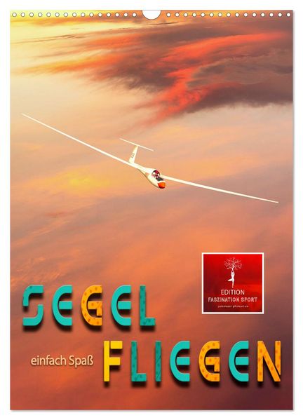 Segelfliegen - einfach Spaß (Wandkalender 2026 DIN A3 hoch) CALVENDO Monatskalender