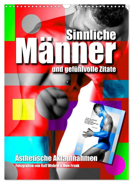Männer und gefühlvolle Zitate (Wandkalender 2026 DIN A3 hoch) CALVENDO Monatskalender