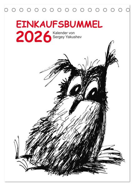 Einkaufsbummel 2026 (Tischkalender 2026 DIN A5 hoch) CALVENDO Monatskalender