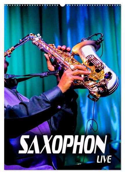 Saxophon live (Wandkalender 2026 DIN A2 hoch) CALVENDO Monatskalender