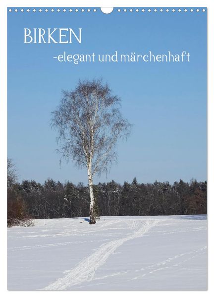 Birken - elegant und märchenhaft (Wandkalender 2026 DIN A3 hoch) CALVENDO Monatskalender