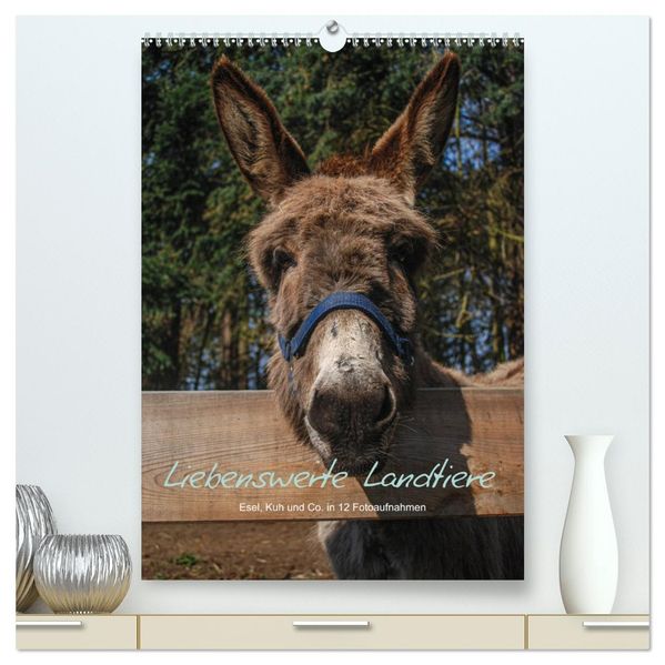 Liebenswerte Landtiere (hochwertiger Premium Wandkalender 2026 DIN A2 hoch) Kunstdruck in Hochglanz