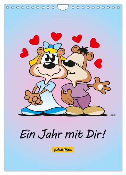 Ein Jahr mit Dir! (Wandkalender 2026 DIN A4 hoch) CALVENDO Monatskalender