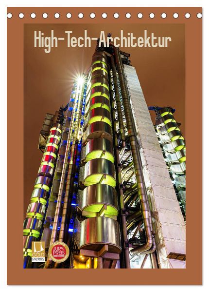 High-Tech-Architektur (Tischkalender 2026 DIN A5 hoch) CALVENDO Monatskalender