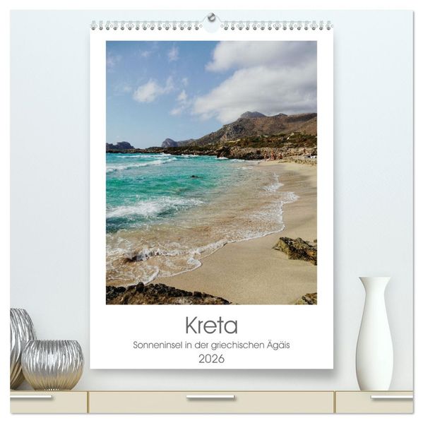 Kreta (hochwertiger Premium Wandkalender 2026 DIN A2 hoch) Kunstdruck in Hochglanz