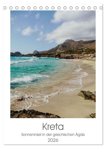 Kreta (Tischkalender 2026 DIN A5 hoch) CALVENDO Monatskalender