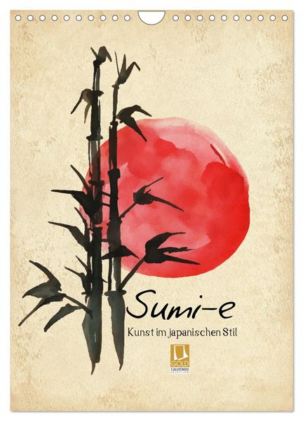 Sumi-e Kunst im japanischen Stil (Wandkalender 2026 DIN A4 hoch) CALVENDO Monatskalender