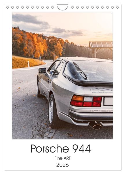 Porsche 944 - Fine Art (Wandkalender 2026 DIN A4 hoch) CALVENDO Monatskalender