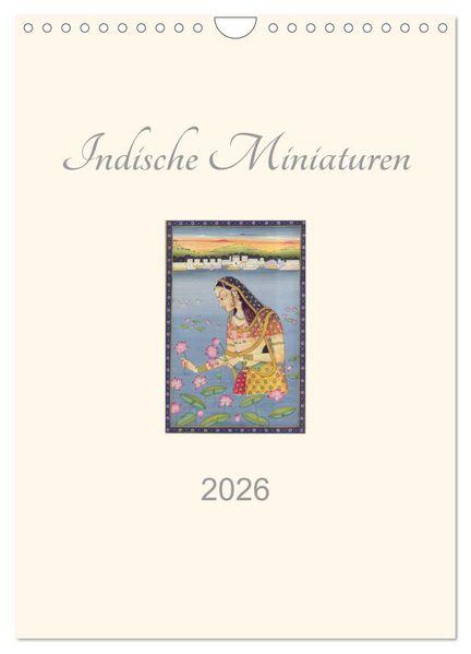 Indische Miniaturen (Wandkalender 2026 DIN A4 hoch) CALVENDO Monatskalender