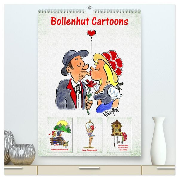 Bollenhut Cartoons (hochwertiger Premium Wandkalender 2026 DIN A2 hoch) Kunstdruck in Hochglanz