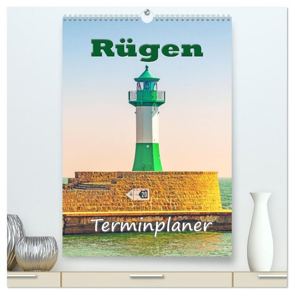 Rügen - Terminplaner (hochwertiger Premium Wandkalender 2026 DIN A2 hoch) Kunstdruck in Hochglanz