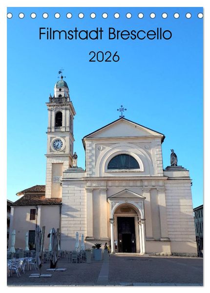 Filmstadt Brescello (Tischkalender 2026 DIN A5 hoch) CALVENDO Monatskalender