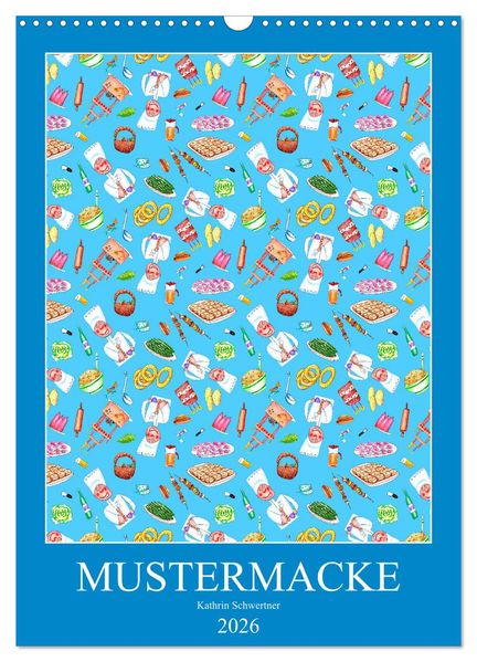 MUSTERMACKE (Wandkalender 2026 DIN A3 hoch) CALVENDO Monatskalender