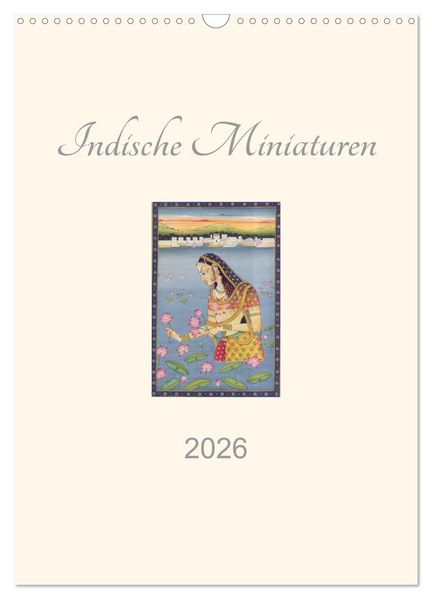 Indische Miniaturen (Wandkalender 2026 DIN A3 hoch) CALVENDO Monatskalender