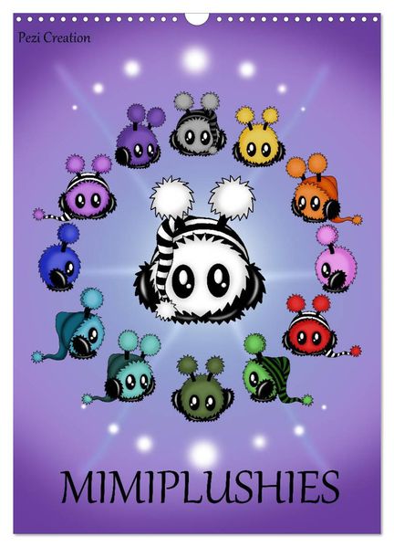 Mimiplushies (Wandkalender 2026 DIN A3 hoch) CALVENDO Monatskalender