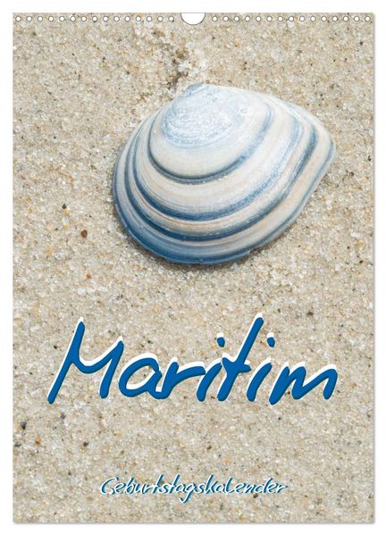 Maritim - Geburtstagskalender (Wandkalender 2026 DIN A3 hoch) CALVENDO Monatskalender