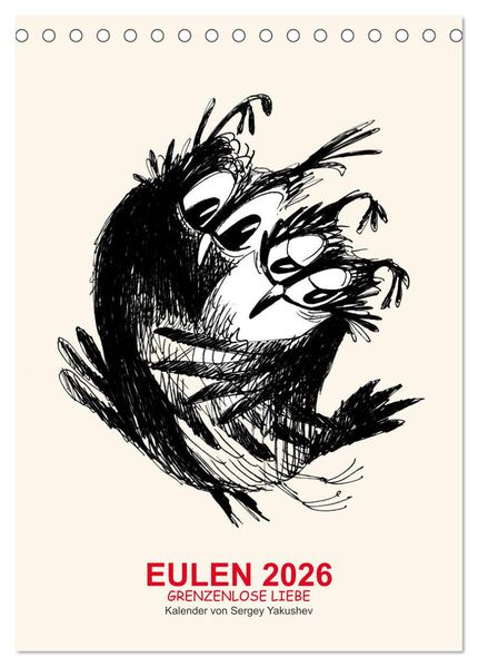 EULEN 2026 GRENZENLOSE LIEBE (Tischkalender 2026 DIN A5 hoch) CALVENDO Monatskalender