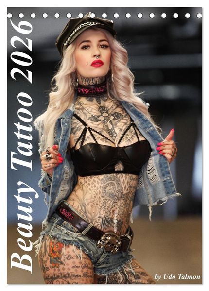 Beauty Tattoo 2026 (Tischkalender 2026 DIN A5 hoch) CALVENDO Monatskalender