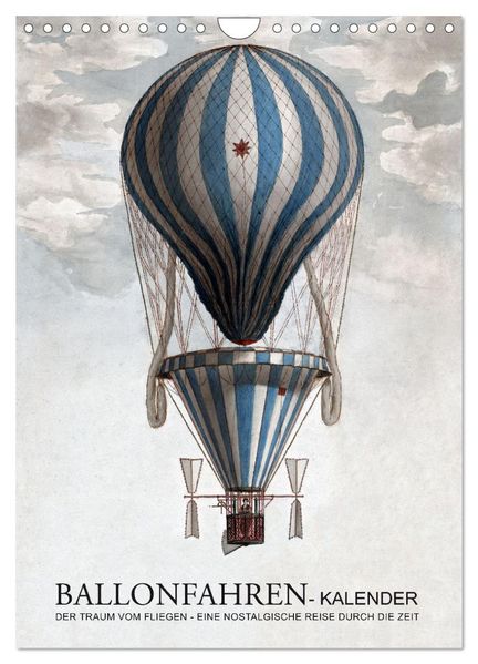 Ballonfahren Kalender (Wandkalender 2026 DIN A4 hoch) CALVENDO Monatskalender