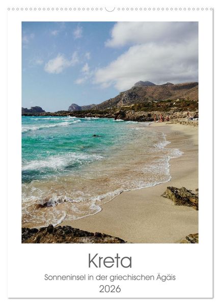 Kreta (Wandkalender 2026 DIN A2 hoch) CALVENDO Monatskalender