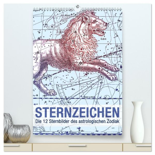 Sternzeichenkalender (hochwertiger Premium Wandkalender 2026 DIN A2 hoch) Kunstdruck in Hochglanz