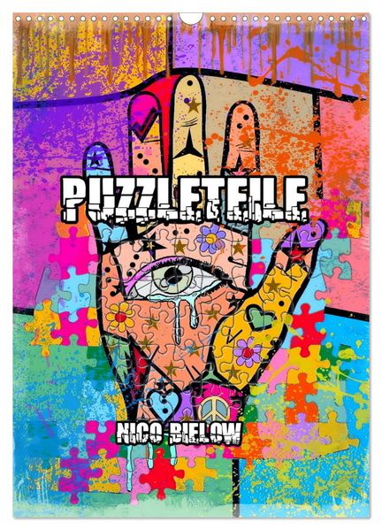Puzzleteile (Wandkalender 2026 DIN A3 hoch) CALVENDO Monatskalender