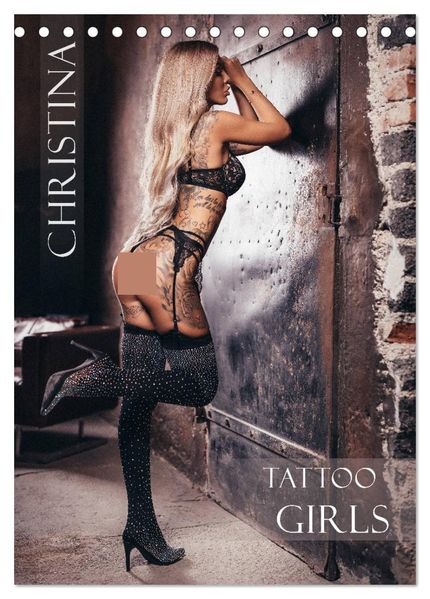 Christina - Tattoo Girls (Tischkalender 2026 DIN A5 hoch) CALVENDO Monatskalender