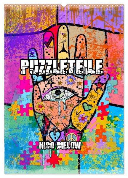 Puzzleteile (Wandkalender 2026 DIN A2 hoch) CALVENDO Monatskalender